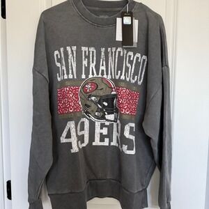 Gameday Couture San Francisco 49ers Football Graphic Sweatshirt Women's Size M